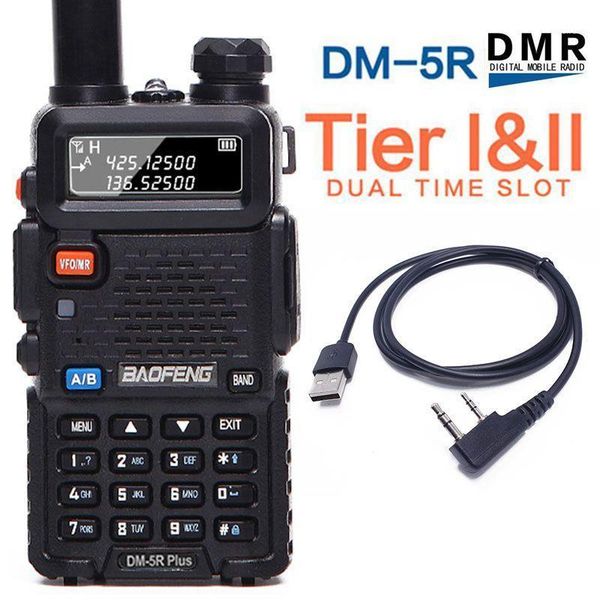 2020 baofeng dm-5r plus tier 1 tier 2 digital walkie talkie dmr two way radio vhf/uhf dual band ham cb radio +usb cable1
2020 baofeng dm-5r plus tier 1 tier 2 digital walkie talkie dmr two way radio vhf/uhf dual band ham cb radio +usb cable1