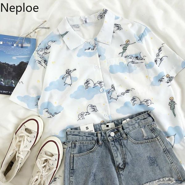 women's blouses & shirts neploe print blouse women sweet single breasted short sleeve pockets blusa 2021 springfashion casual female 1, White
women's blouses & shirts neploe print blouse women sweet single breasted short sleeve pockets blusa 2021 springfashion casual female 1, White