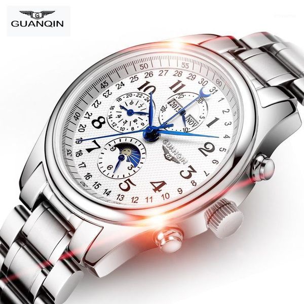 guanqin original men automatic sapphire mechanical waterproof calendar sport wrist watch otomatik erkek saat relogio masculino1, Slivery;brown
guanqin original men automatic sapphire mechanical waterproof calendar sport wrist watch otomatik erkek saat relogio masculino1, Slivery;brown