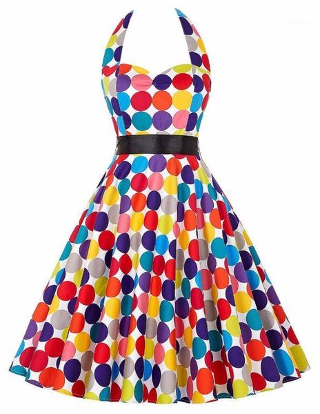 50s pinup hepburn vintage women summer draping slim polka dot swing dress halter neck vestidos femininos backless red blue black1, Black;gray
50s pinup hepburn vintage women summer draping slim polka dot swing dress halter neck vestidos femininos backless red blue black1, Black;gray