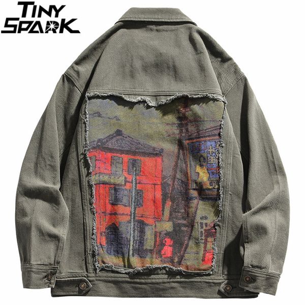 mens streetwear denim bomber jacket coat harajuku painting printed jacket coat hip hop ripped vintage retro denim jacket 201118, Black;brown
mens streetwear denim bomber jacket coat harajuku painting printed jacket coat hip hop ripped vintage retro denim jacket 201118, Black;brown