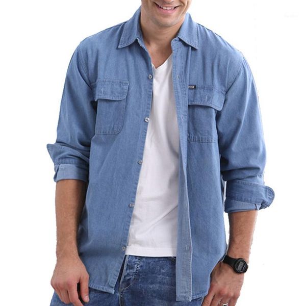 men's soil slim long-sleeved large size denim shirt men's long-sleeved shirt cowboy leisure tooling washed denim shirts men1, White;black
men's soil slim long-sleeved large size denim shirt men's long-sleeved shirt cowboy leisure tooling washed denim shirts men1, White;black