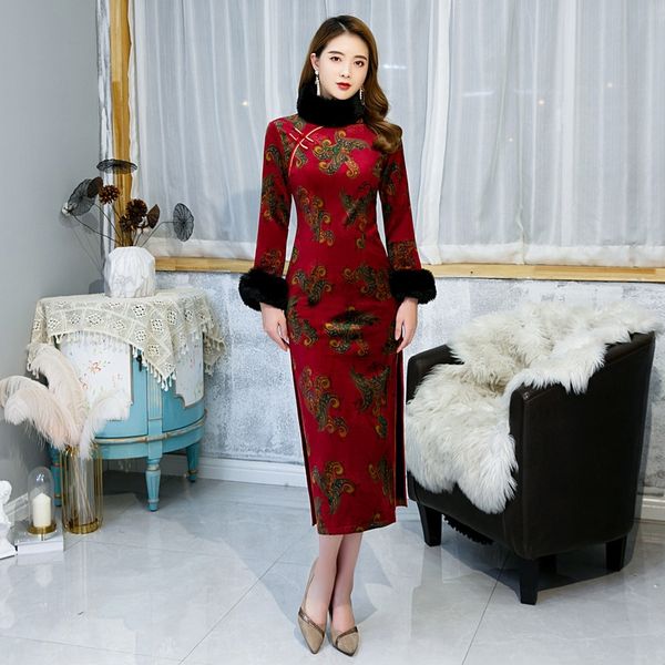 осень зима новый замша бархат долго платье cheongsamdeerskin cheongsam с утолщенной и пушистым воротником и съемным улучшенной cheongsam, Black;gray
осень зима новый замша бархат долго платье cheongsamdeerskin cheongsam с утолщенной и пушистым воротником и съемным улучшенной cheongsam, Black;gray