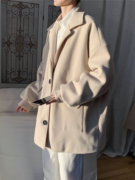 woolen winter thickened woollen coat trend 2020 new mid long korean handsome men's windbreaker, Black;brown
woolen winter thickened woollen coat trend 2020 new mid long korean handsome men's windbreaker, Black;brown