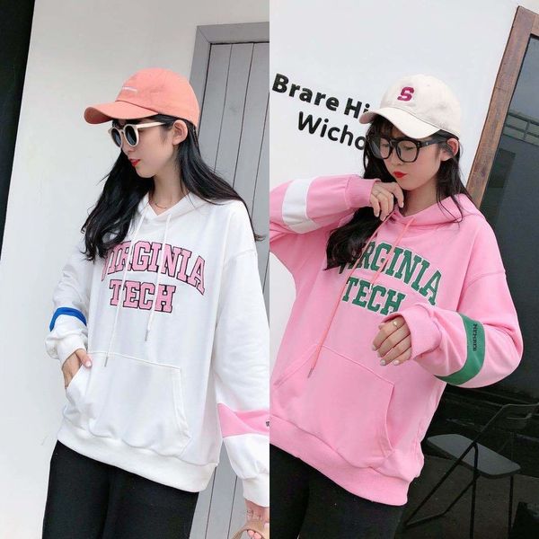 0rpsw 2020 autumn korean style stitching hooded sweater women's casual patch embroidery autumn loose embroidered women's hoodie sw, Black
0rpsw 2020 autumn korean style stitching hooded sweater women's casual patch embroidery autumn loose embroidered women's hoodie sw, Black