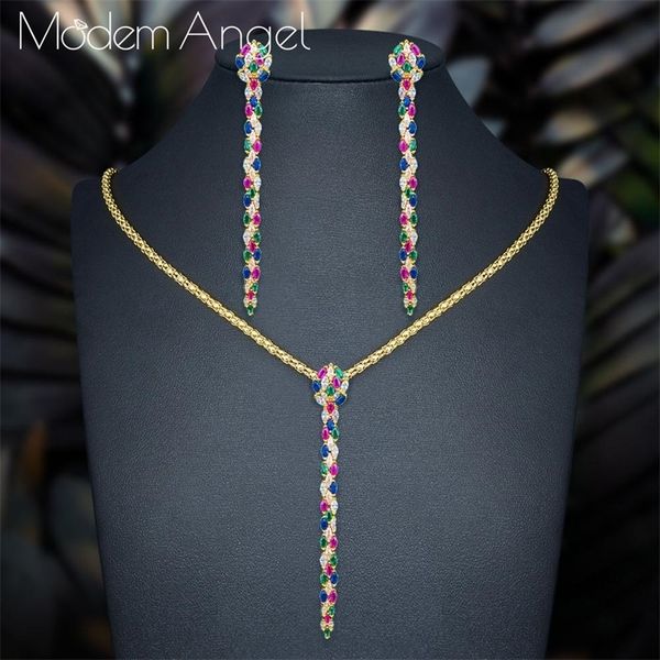 modemangel luxury snake shape cubic zircons copper long necklace earring sets for women wedding indian dubai jewelry set 201222, Slivery;crystal
modemangel luxury snake shape cubic zircons copper long necklace earring sets for women wedding indian dubai jewelry set 201222, Slivery;crystal