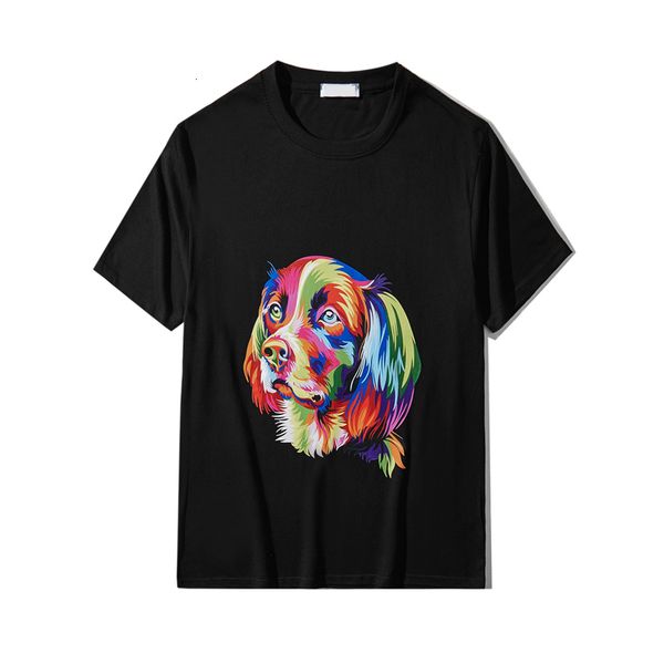 2021 fashion brand summer new pure cotton large casual color dog head short sleeve t-shirt men's and women's ttrx, White;black
2021 fashion brand summer new pure cotton large casual color dog head short sleeve t-shirt men's and women's ttrx, White;black