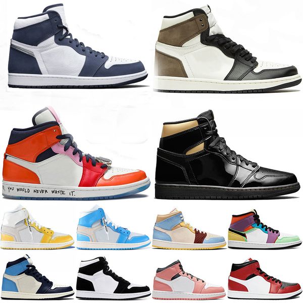 new basketball shoes jumpman 1 1s og high tokyo mocha bio hack iridescent reflective royal chicago toe obsidian unc sneakers mens trainers, Black
new basketball shoes jumpman 1 1s og high tokyo mocha bio hack iridescent reflective royal chicago toe obsidian unc sneakers mens trainers, Black