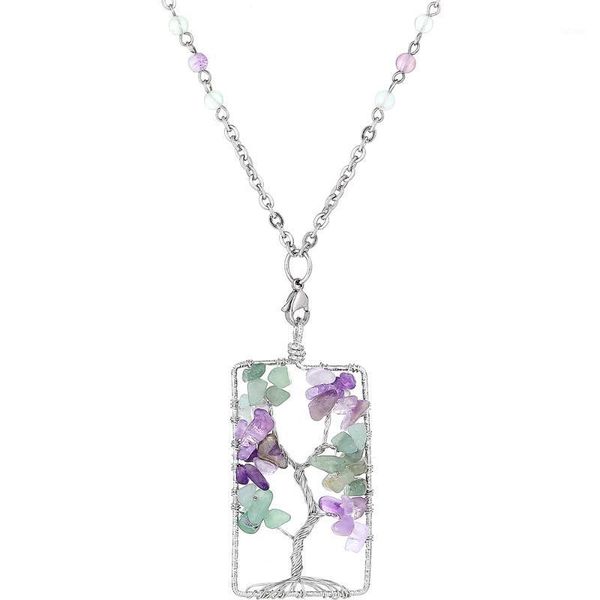 drop shipping stainless steel chain green and purple flourite rectangle pendant long necklace jewelry women1, Silver
drop shipping stainless steel chain green and purple flourite rectangle pendant long necklace jewelry women1, Silver