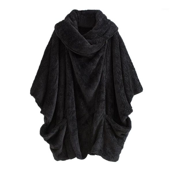 new fashion winter female jacket becasual solid turtleneck big pockets cloak coats vintage oversize coats outwear plus size1, Black
new fashion winter female jacket becasual solid turtleneck big pockets cloak coats vintage oversize coats outwear plus size1, Black