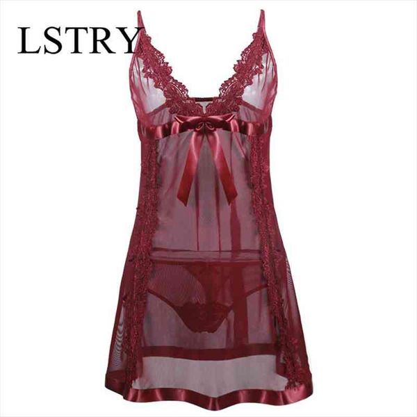women lingerie lady underwear lace night dress wine red babydoll sleepwear with g-string sleeping wear pyjamas, Black;red
women lingerie lady underwear lace night dress wine red babydoll sleepwear with g-string sleeping wear pyjamas, Black;red