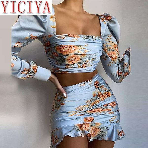 2020 новый two piece set женщины цветочные печати площади с длинным рукавом воротник crop top оборками crop tops bodycon юбка два piece set, Gray
2020 новый two piece set женщины цветочные печати площади с длинным рукавом воротник crop top оборками crop tops bodycon юбка два piece set, Gray