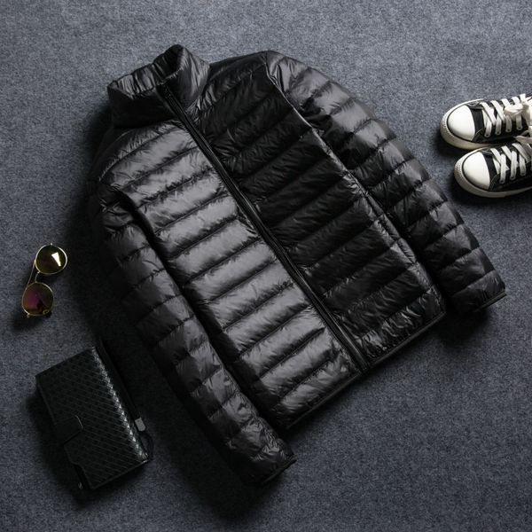 2020 winter new light stand collar hooded middle-aged and young men's loose thin down jaet, Black
2020 winter new light stand collar hooded middle-aged and young men's loose thin down jaet, Black