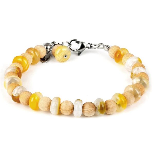 yellow natural stone wood beaded bracelet stainless steel clasp handmade bracelets jewelry for women and men couple bracelets, Golden;silver
yellow natural stone wood beaded bracelet stainless steel clasp handmade bracelets jewelry for women and men couple bracelets, Golden;silver