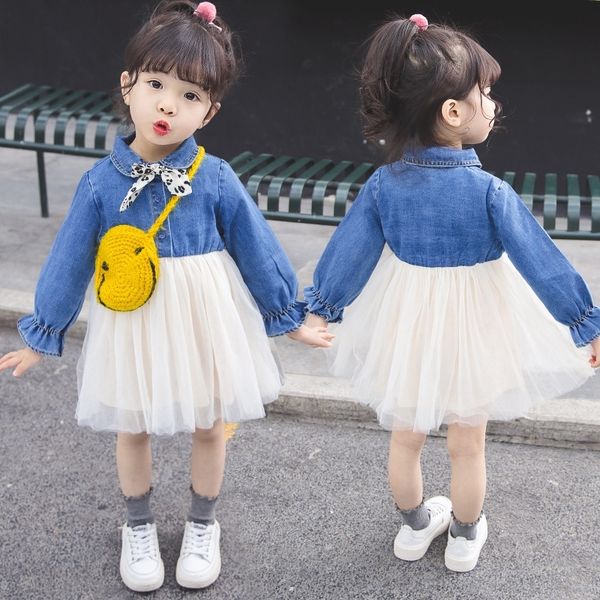 mi3gf girls 2020 spring and denim skirt style skirtautumn new korean princess children's long-sleeved denim dress baby fashionable prin, Black;gray
mi3gf girls 2020 spring and denim skirt style skirtautumn new korean princess children's long-sleeved denim dress baby fashionable prin, Black;gray