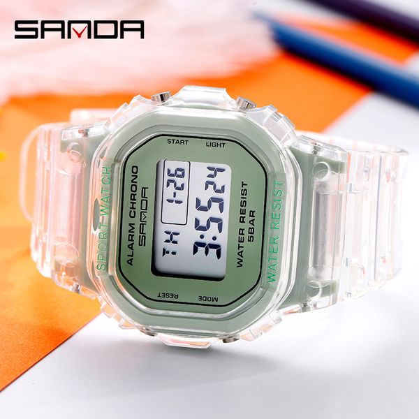 women digital watch sanda electronic wristwatch outdoor sports student clock waterproof square time transparent pink blue greenq0108, Slivery;brown
women digital watch sanda electronic wristwatch outdoor sports student clock waterproof square time transparent pink blue greenq0108, Slivery;brown