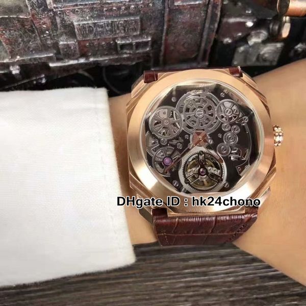 new octo finissimo tourbillon 102719 skeleton dial automatic mens watch brown leather strap rose gold gent sport watches, Slivery;brown
new octo finissimo tourbillon 102719 skeleton dial automatic mens watch brown leather strap rose gold gent sport watches, Slivery;brown