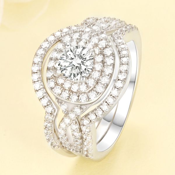 european and american 925 sterling silver plating 18k gold micro-inlaid simulation ring female three-piece ring multi-wear jewelry engagem
european and american 925 sterling silver plating 18k gold micro-inlaid simulation ring female three-piece ring multi-wear jewelry engagem