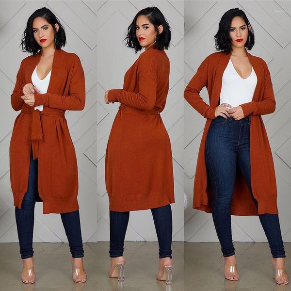 sweater ladies long coat women belt knit cardigan autumn spring long sleeve solid color v neck, White;black
sweater ladies long coat women belt knit cardigan autumn spring long sleeve solid color v neck, White;black