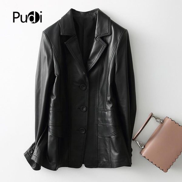 pudi women genuine leather coat jacket winter real leather girl female long coats trench jackets black color a29057
pudi women genuine leather coat jacket winter real leather girl female long coats trench jackets black color a29057