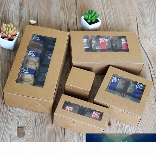 5 sizes kraft paper gift packaging box with clear window macaron cookies cake packing wedding party gift package paper box
5 sizes kraft paper gift packaging box with clear window macaron cookies cake packing wedding party gift package paper box