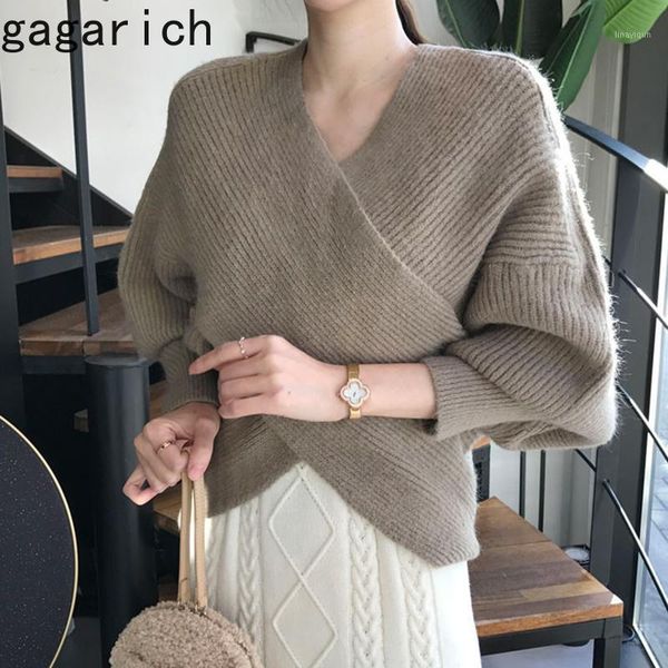 gagarich elegant women sweater korean chic autumn winter v-neck pullovers cross slimming all-match thick bat sleeve pullovers1, White;black
gagarich elegant women sweater korean chic autumn winter v-neck pullovers cross slimming all-match thick bat sleeve pullovers1, White;black