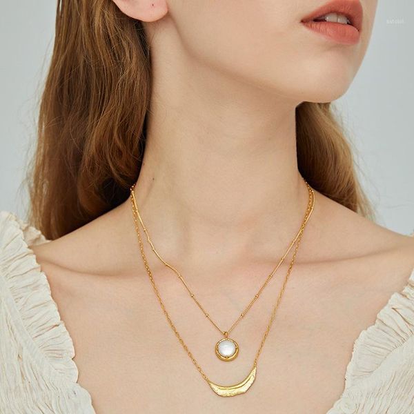 woogge baroque flat freshwater pearl pendant necklace women minimalist crescent necklace combination1, Silver
woogge baroque flat freshwater pearl pendant necklace women minimalist crescent necklace combination1, Silver