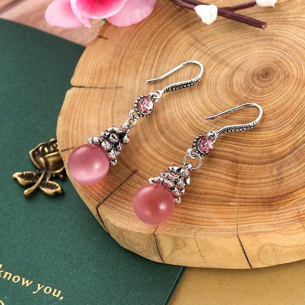 dangle & chandelier classic women pink opal earrings vintage silver color round green cat's eye stone orecchini etnici
dangle & chandelier classic women pink opal earrings vintage silver color round green cat's eye stone orecchini etnici