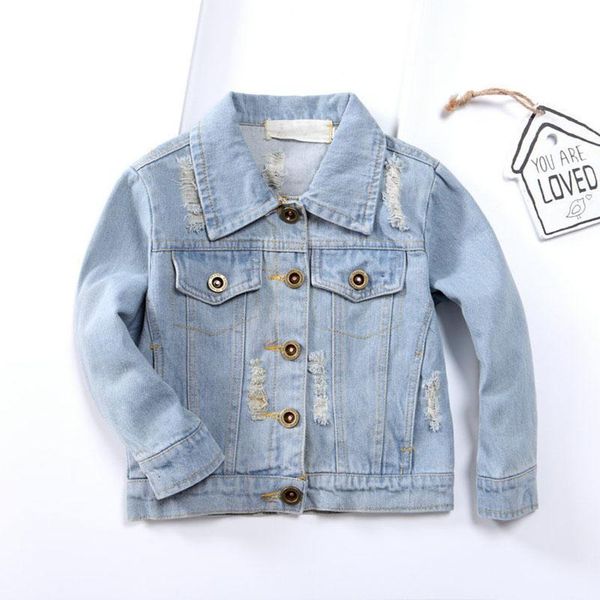jackets girls denim jacket spring and autumn children's clothing long-sleeved small baby embroidered tide, Blue;gray
jackets girls denim jacket spring and autumn children's clothing long-sleeved small baby embroidered tide, Blue;gray