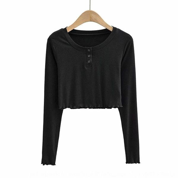 fashion women's fashion 2020 autumn new net red tide flow round neck t-shirt single breasted fungus ee umbilical leakage short long sle, White
fashion women's fashion 2020 autumn new net red tide flow round neck t-shirt single breasted fungus ee umbilical leakage short long sle, White