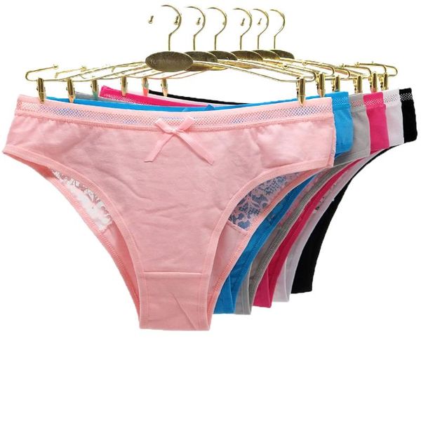 3pcs women's underwear thongs transparent panties lace g-strings solid cotton ladies female intimates lingerie wholesale, Black;pink
3pcs women's underwear thongs transparent panties lace g-strings solid cotton ladies female intimates lingerie wholesale, Black;pink