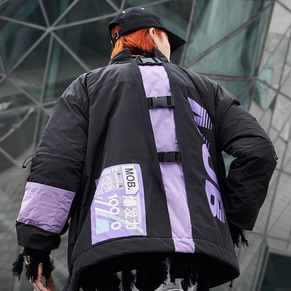 cargo patchwork pockets letter printed mens thick parkas casual warm jackets harajuku streetwear hip hop coats, Black;brown
cargo patchwork pockets letter printed mens thick parkas casual warm jackets harajuku streetwear hip hop coats, Black;brown