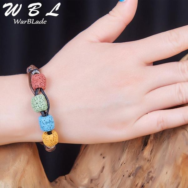 wbl jewelry colorful natural stone lava beads bracelets fashion multilayer leather lava bracelet charms wristband for women, Black
wbl jewelry colorful natural stone lava beads bracelets fashion multilayer leather lava bracelet charms wristband for women, Black