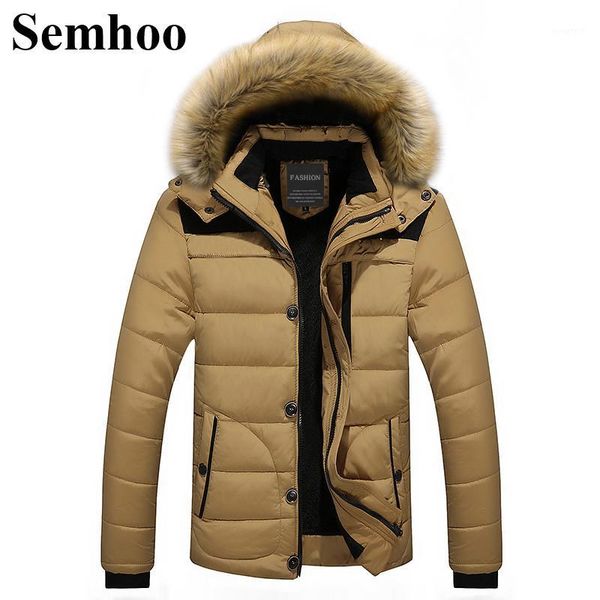 winter explosions splicing fashion hooded fur collar men's warm plus velvet thick down jacket solid color zipper casual jacket1, Black
winter explosions splicing fashion hooded fur collar men's warm plus velvet thick down jacket solid color zipper casual jacket1, Black