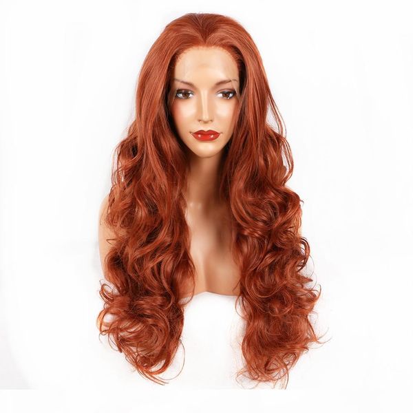 cool cosplay auburn color long body wave hair 180% density high temperature fiber hair long synthetic lace front wigs for white women, Black
cool cosplay auburn color long body wave hair 180% density high temperature fiber hair long synthetic lace front wigs for white women, Black