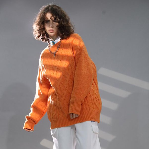 5 colors twist round neck streetwear sweaters men and women oversize pullover autumn knitted sweaters hip hop loose casual top, White;black
5 colors twist round neck streetwear sweaters men and women oversize pullover autumn knitted sweaters hip hop loose casual top, White;black