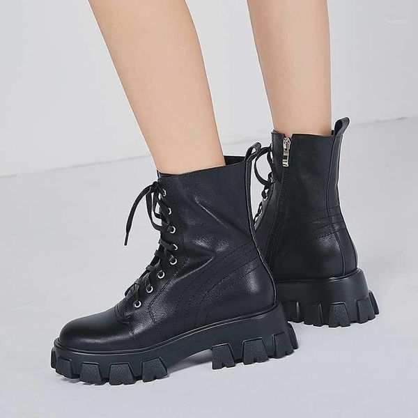 new winter wedges shoes women's mid-calf boots genuine leather thick bottom platform boots botas mujer1, Black
new winter wedges shoes women's mid-calf boots genuine leather thick bottom platform boots botas mujer1, Black