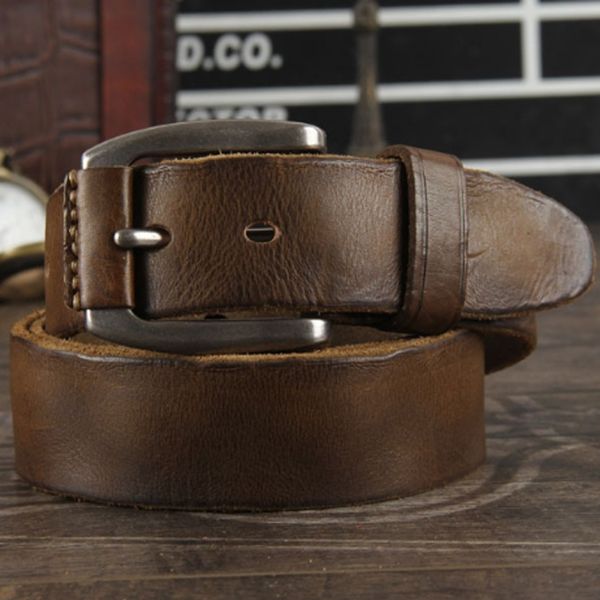 new crazy horse cowhide leather belt genuine leather belt for men brown color pin buckle jean's strap vintage cinto y200513, Black;brown
new crazy horse cowhide leather belt genuine leather belt for men brown color pin buckle jean's strap vintage cinto y200513, Black;brown