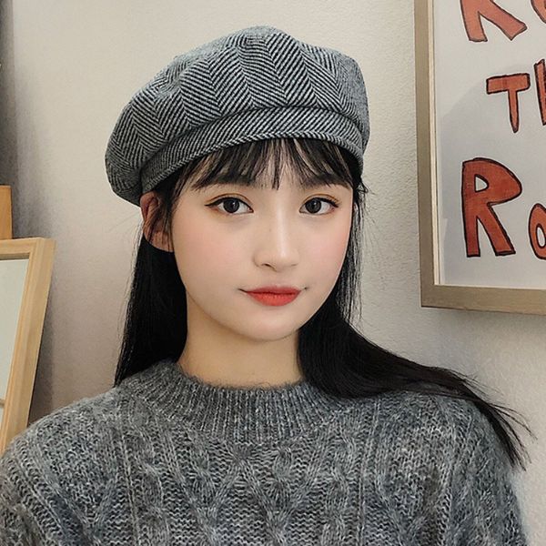 ht3318 women berets artist painter wool beret winter beanie hat cap vintage beret hat striped elegant ladies winter cap women 201026, Blue;gray
ht3318 women berets artist painter wool beret winter beanie hat cap vintage beret hat striped elegant ladies winter cap women 201026, Blue;gray