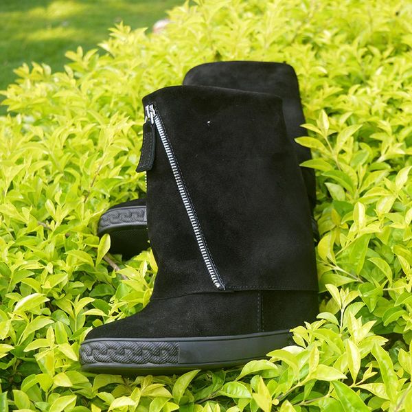 мода передняя на молнии высота на молнии увеличение на каблуках mid calf boots женщины круглый носок мартин сапоги мода женщины черная замша, Black
мода передняя на молнии высота на молнии увеличение на каблуках mid calf boots женщины круглый носок мартин сапоги мода женщины черная замша, Black