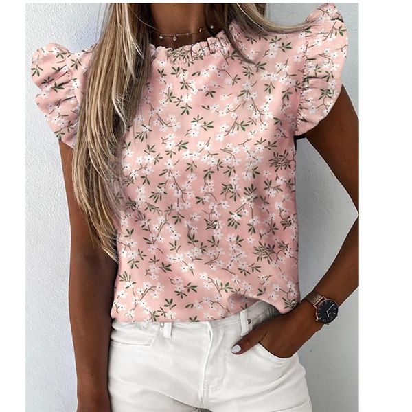 women's blouses & shirts elegant blouse women striped heart floral print ruffle office lady 2021 summer short sleeve 2xl o-neck, White
women's blouses & shirts elegant blouse women striped heart floral print ruffle office lady 2021 summer short sleeve 2xl o-neck, White