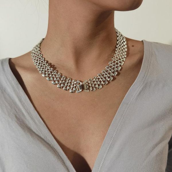 chokers origin summer unique design minimalist chunky hollow chain necklace silver color linked wide necklaces for women jewelry, Golden;silver
chokers origin summer unique design minimalist chunky hollow chain necklace silver color linked wide necklaces for women jewelry, Golden;silver