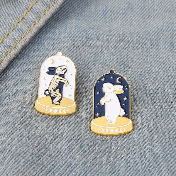 glass rabbit cartoon enamel pin jewelry jeans sweater brooches clothing accessories badges, Blue
glass rabbit cartoon enamel pin jewelry jeans sweater brooches clothing accessories badges, Blue