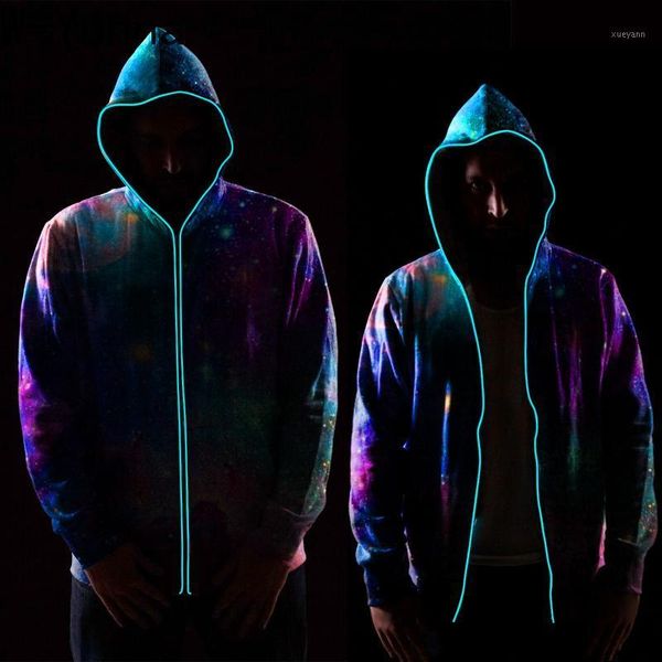 w-yunna operated luminescent neon led lights cool mens zipper closure hoodies galaxy 3d printed hooded jackets with pockets1, Black
w-yunna operated luminescent neon led lights cool mens zipper closure hoodies galaxy 3d printed hooded jackets with pockets1, Black