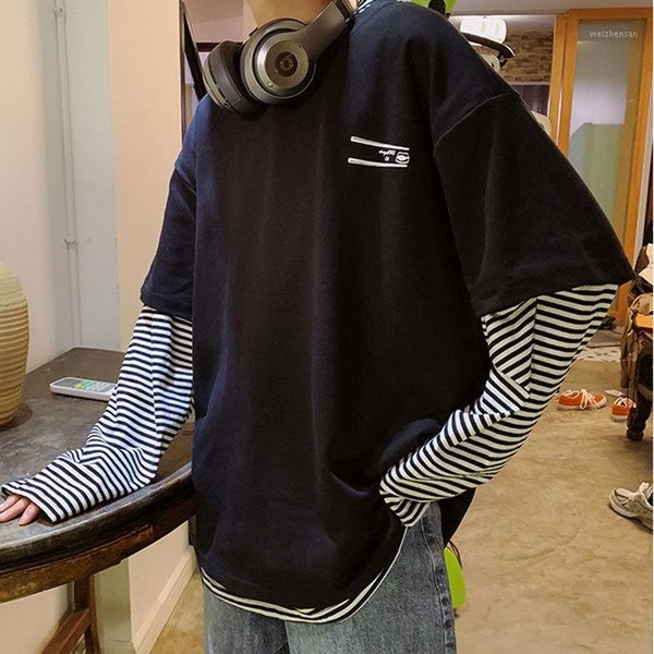 2019 spring and summer new arrivals trend korean couple fashion fake two long sleeve loose casual pullover harajuku streetwear1, Black
2019 spring and summer new arrivals trend korean couple fashion fake two long sleeve loose casual pullover harajuku streetwear1, Black