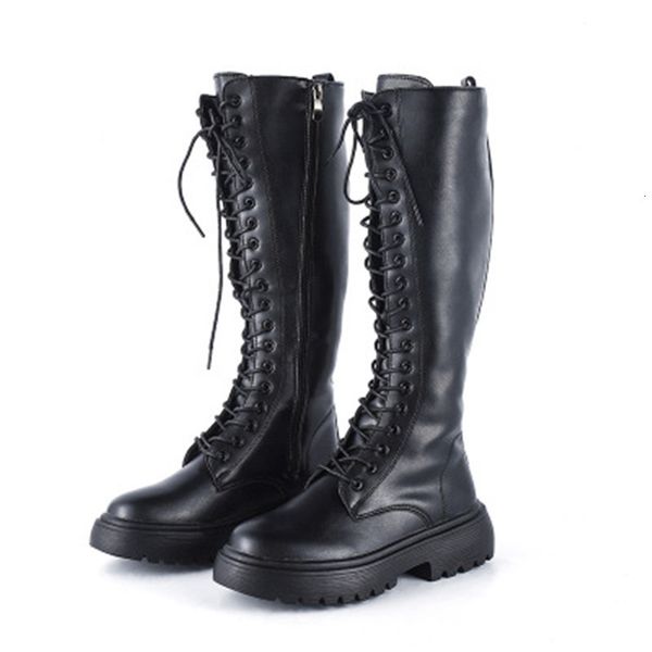 2021 new autumn thick knee soles high-knee elastic women lace up high tube british-style leather zip-long boots 3yxi, Black
2021 new autumn thick knee soles high-knee elastic women lace up high tube british-style leather zip-long boots 3yxi, Black