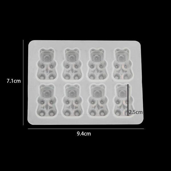 1pc diy multi use mold silicone 8 cavity mold fondant mold silicone bear shape chocolate candy maker wmtbia bdesybag, Black
1pc diy multi use mold silicone 8 cavity mold fondant mold silicone bear shape chocolate candy maker wmtbia bdesybag, Black