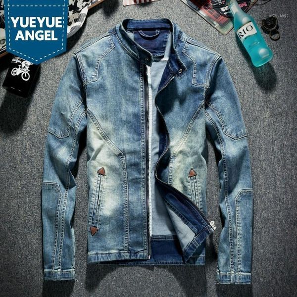 vintage motorcycle stand collar zippers mens denim jackets korean slim fit fashion casual streetwear plus size outerwear coats1, Black;brown
vintage motorcycle stand collar zippers mens denim jackets korean slim fit fashion casual streetwear plus size outerwear coats1, Black;brown