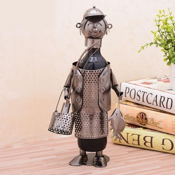 metal fishing gaffer statue wine stand ornamental iron art angling old man figurine bottle holder bar utensil decoration craft1
metal fishing gaffer statue wine stand ornamental iron art angling old man figurine bottle holder bar utensil decoration craft1