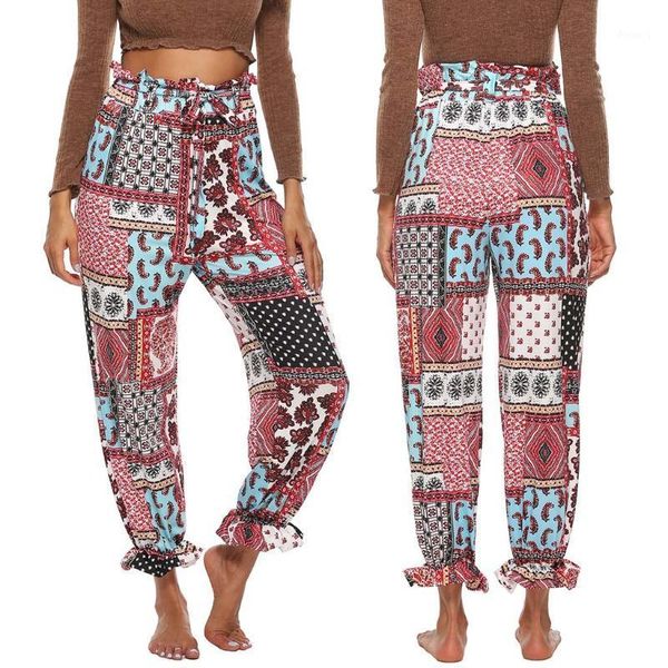 yoga outfits summer loose pants women high waist bohemian printed bandage easy trousers casual long sports 2021 1, White;red
yoga outfits summer loose pants women high waist bohemian printed bandage easy trousers casual long sports 2021 1, White;red